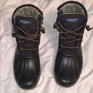 Gray Sperry Duck Boots